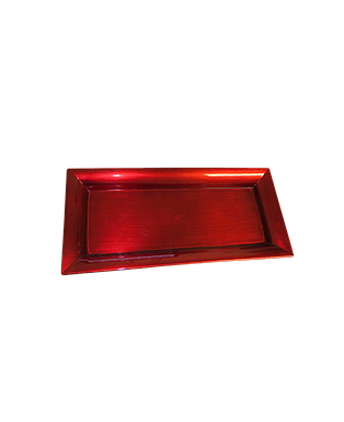 BANDEJA RECTANGULAR ROJA