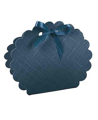 CAJAS BORSA ROTONDA  JUTA BLU