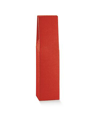 SCATOLA 1 BOT SETA ROSSO 3.5x3.5x14.5"
