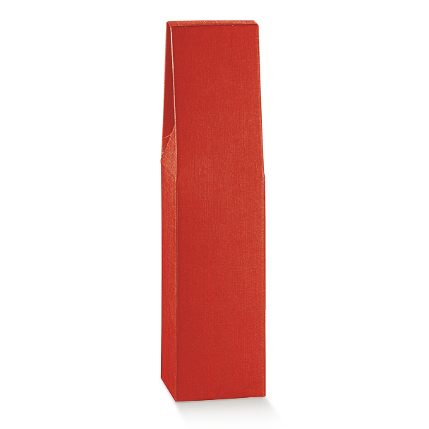 SCATOLA 1 BOT SETA ROSSO 3.5x3.5x14.5"