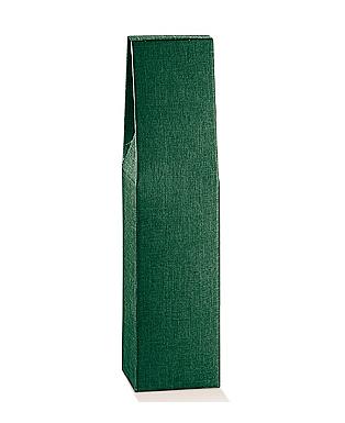 SCATOLA 1 BOT SETA VERDE 3.5x3.5x14.5"