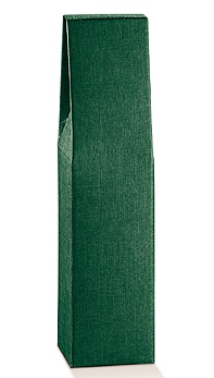 SCATOLA 1 BOT SETA VERDE 3.5x3.5x14.5"
