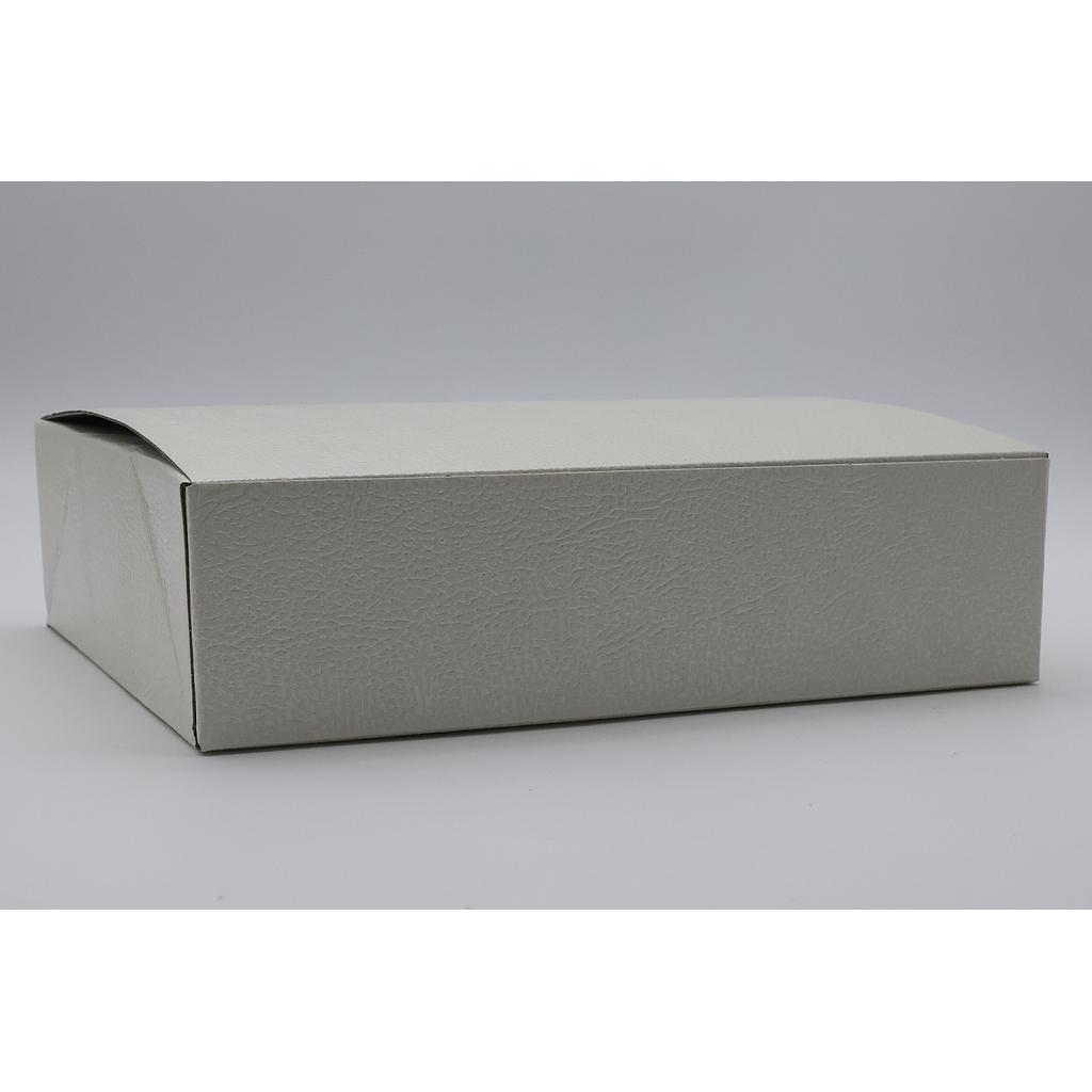 BOITE PELLE BIANCO 300X240X80 mm