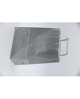 SHOPPER COLORATO PIATTINA SILVER 22X10X29
