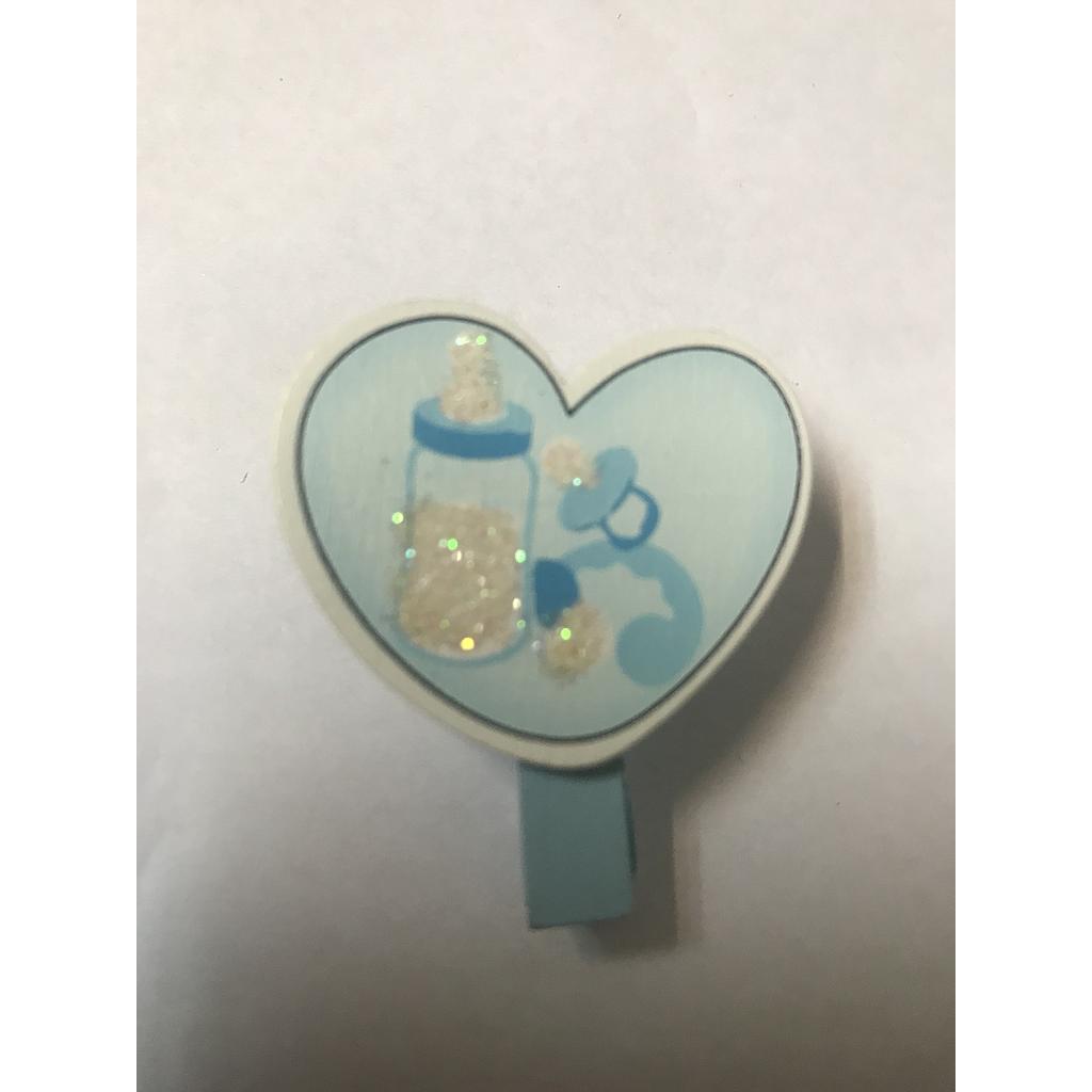 OBJETISTICA PIN CORAZON AZUL BABY