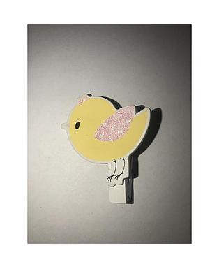 OBJETISTICA CORAZON POLLITO GIALLO