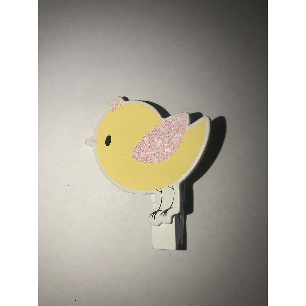 OBJETISTICA CORAZON POLLITO GIALLO