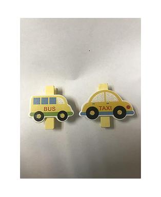 OBJETISTICA PIN BUS/TAXI AMARILLO