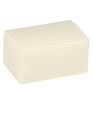 CAJAS PELLE BIANCO RIVESTITA 4x2.75x2"