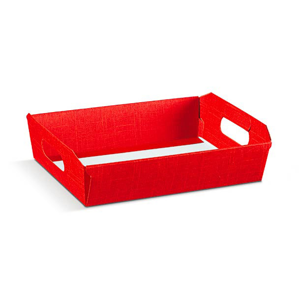 CESTO SETA ROSSO 350x260x70