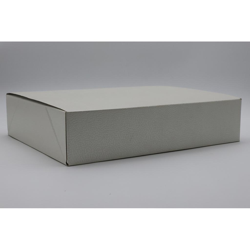 BOITE PELLE BIANCO 350X280X80 mm