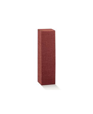 SCATOLA 1 BOT. LICOR SETA BORDEAUX 3.5x3.5x11.5"