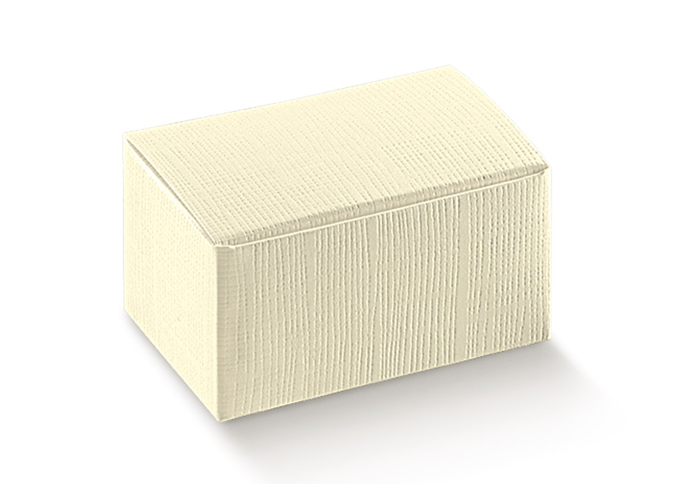 CAJAS SETA AVORIO RIVESTITA 4.5X3X2.25"