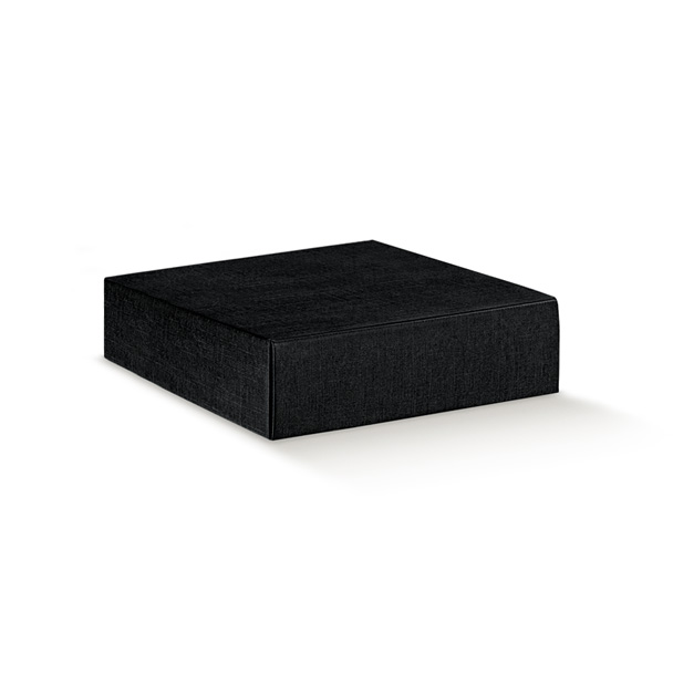 CANTINETTA 4 BOT. SETA NERO 13.5x14.5x3.5"