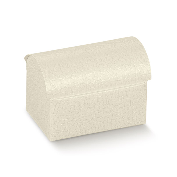 COFANETTO PELLE BIANCO 130x90x95 mm