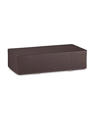 Cantinetta 2 Bot Skin Coffee 13.5x7.5x3.5"