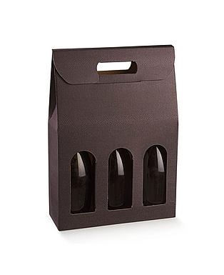 Scatola 3 Bot Skin Coffee 10.5x3.5x14.5"