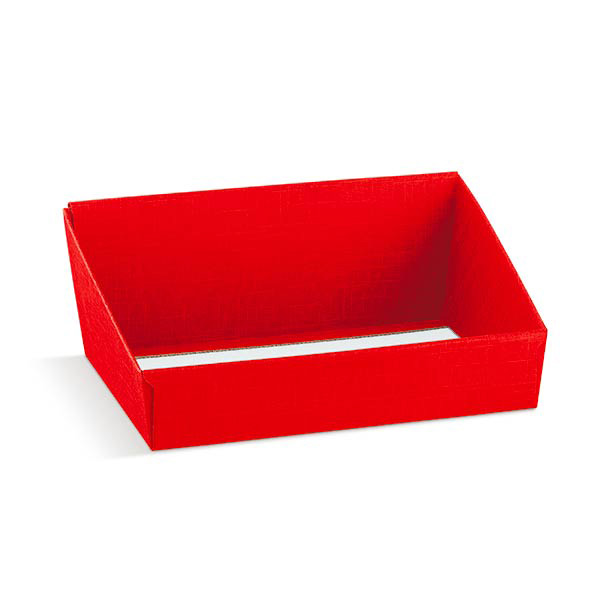 Vassoio Seta Rosso 310x240x105