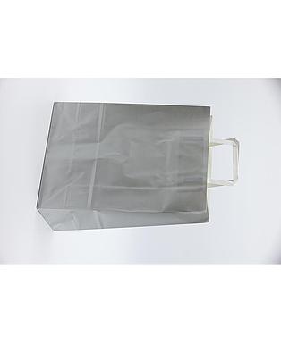 SHOPPER COLORATO PIATTINA  SILVER 26X11X34.5