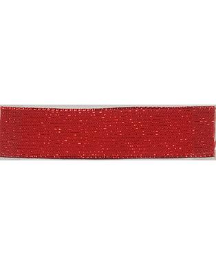 CINTA 1.5"  - 25 YARDAS ROJA CON BRILLO