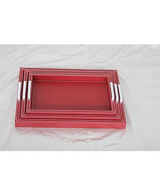 BANDEJA MEDIANA ROJA 40X29X4