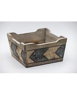 CANASTA MADERA PEQUENA 26x26x13