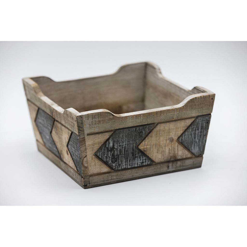 CANASTA MADERA PEQUENA 26x26x13