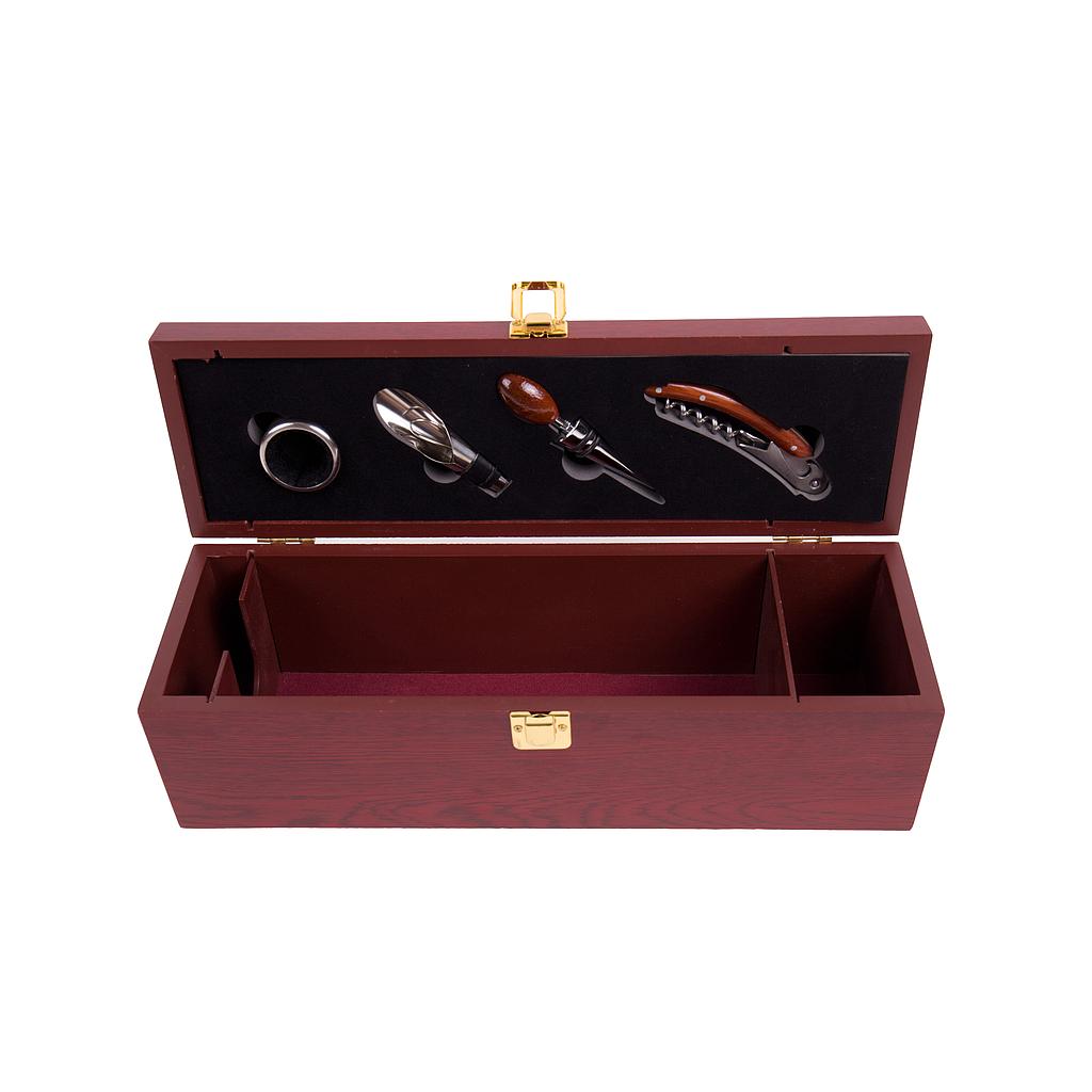VINERA 1 BOT MADERA C/ACCES. Roja