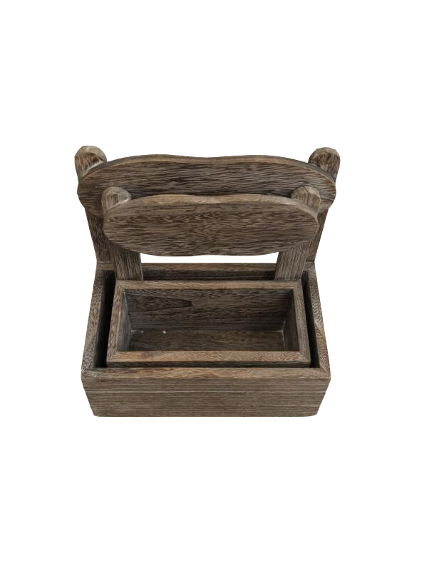 CANASTA MADERA SILLA XXX PEQUENA 20X10X21