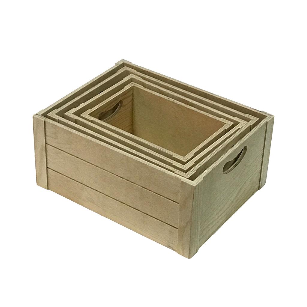 CANASTA MADERA GRANDE 14x11x6" (35x27x15)