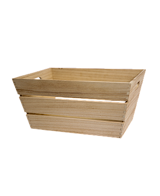 CANASTA MADERA M 14x10x6"