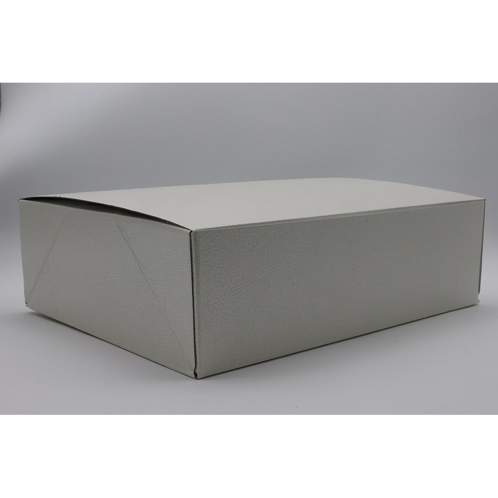 BOITE PELLE BIANCO 400x320x120 mm