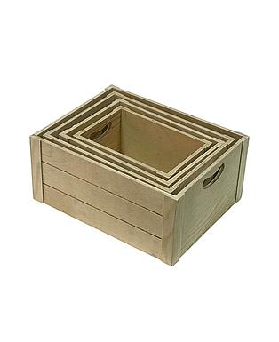 CANASTA MADERA EXTRA GRANDE 16x12.5x7" (40x32x17)