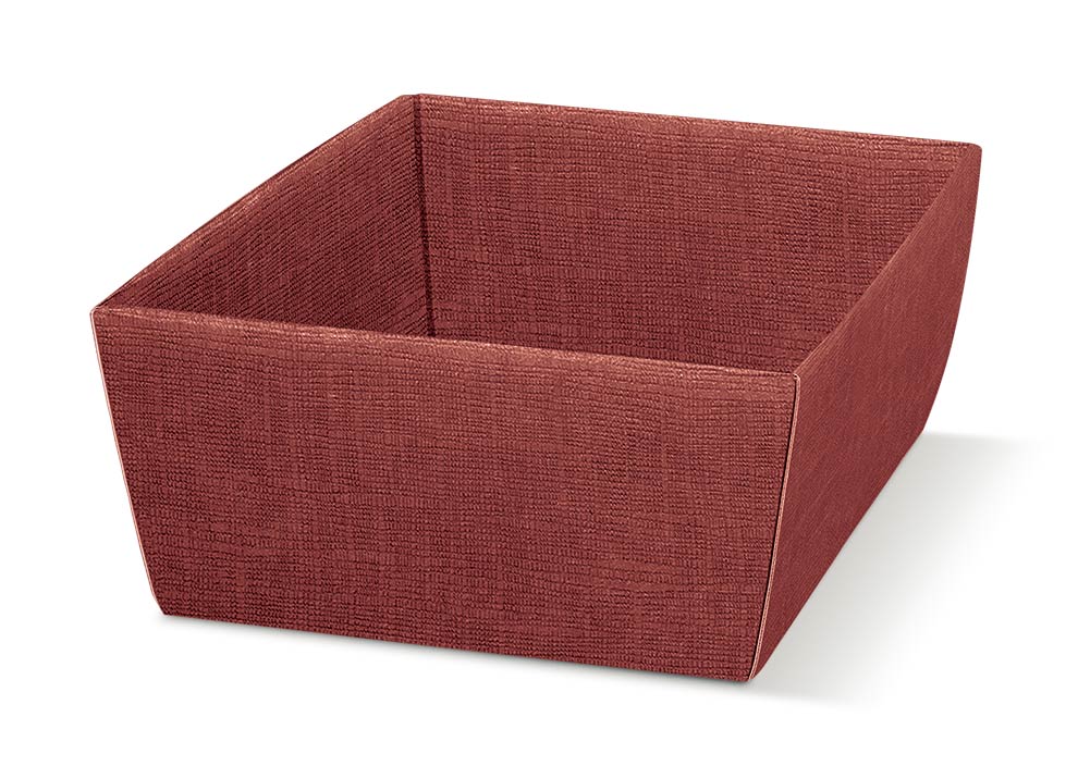VASSOIO SETA BORDEAUX 170X170X80 mm