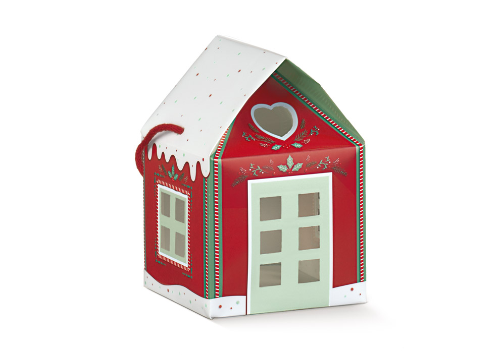 RED LITTLE HOUSE 4.75X4.75X4.5"