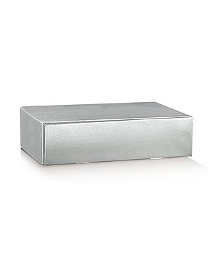CANTINETTA 2 BOT. SKIN ARGENTO 13.5x7.5x3.5"
