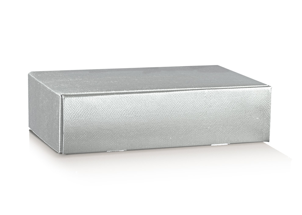 CANTINETTA 2 BOT. SKIN ARGENTO 13.5x7.5x3.5"