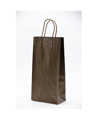 SHOPPER VINO SETA MARRONE