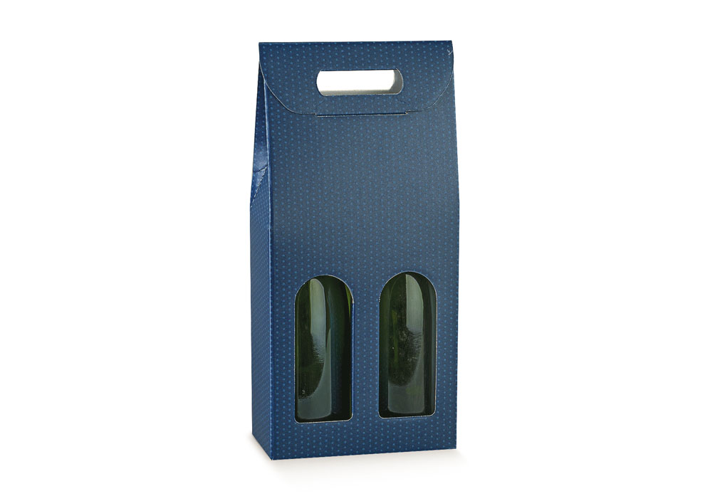 SCATOLA 2 BOT. SPOT BLUE 7x3.5x14.5"