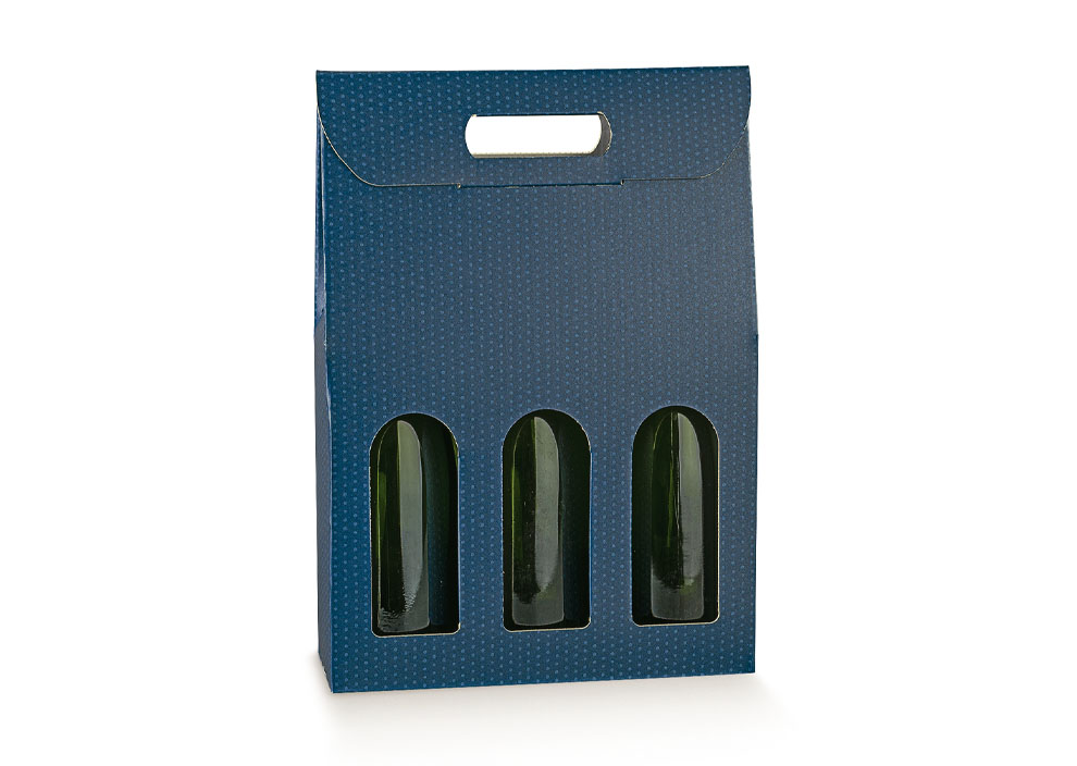SCATOLA 3 BOT SPOT BLUE 10.5x3.5x14.5"
