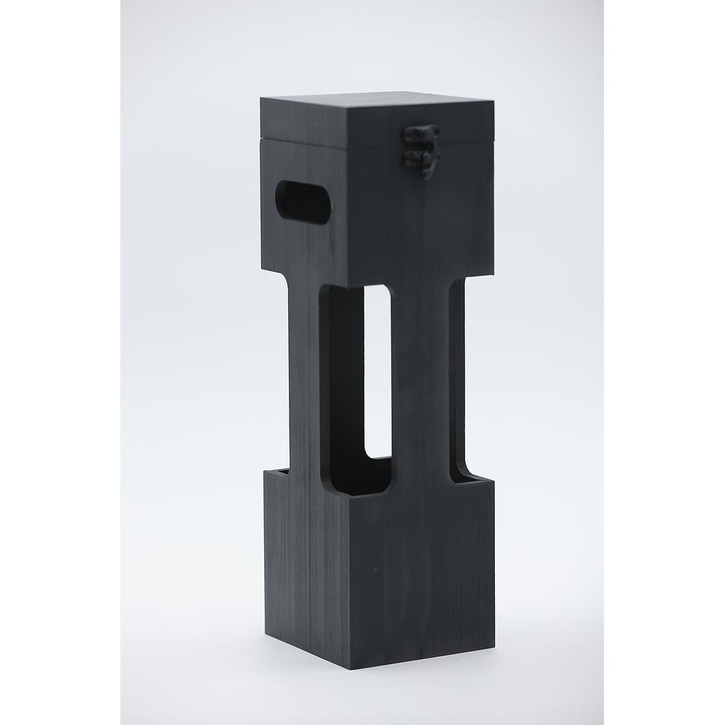 VINERA 1 BOT MADERA NEGRA 4.25x4.25x14" (11x11x35)