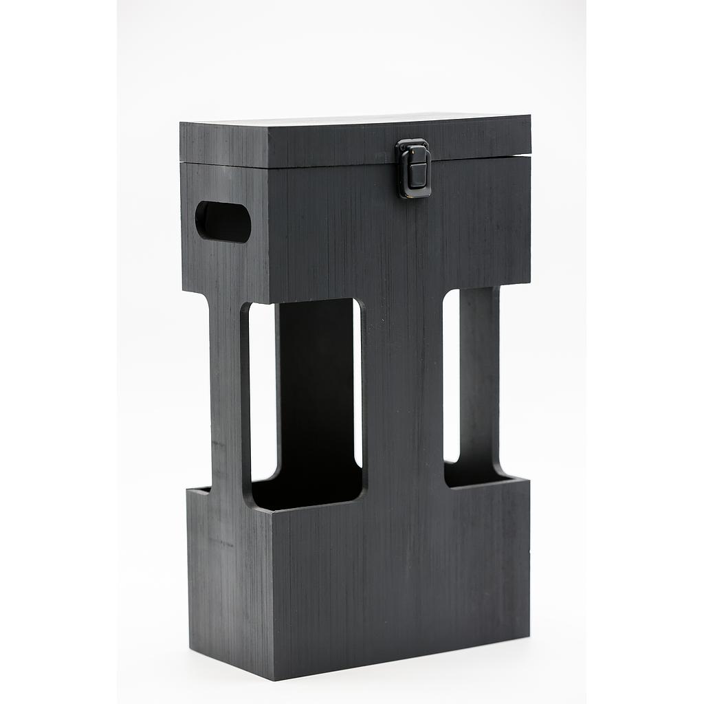 VINERA 2 BOT MADERA NEGRA 8x4.25x14" (20.5x11x35)