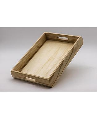 BANDEJA MADERA MEDIANA 37X27X6