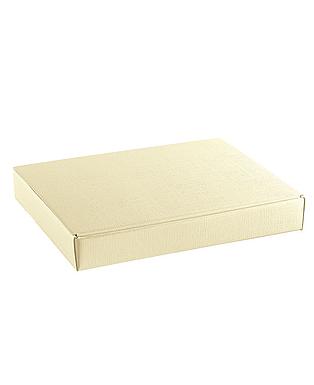 SCATOLA CORNICE SETA AVORIO 220X170X30