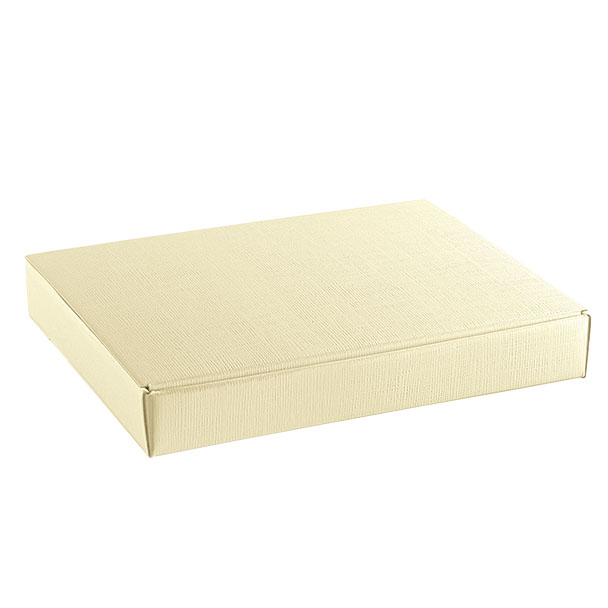 SCATOLA CORNICE SETA AVORIO 220X170X30