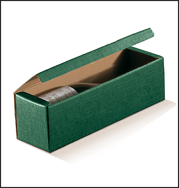 CANTINETTA 1 BOT. SETA VERDE 13.5x3.5x3.5"