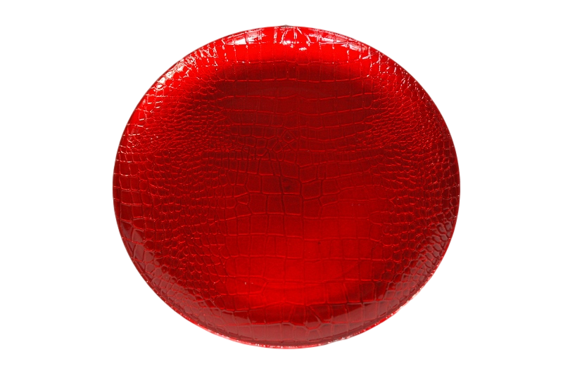 PLATO BASE ROJO