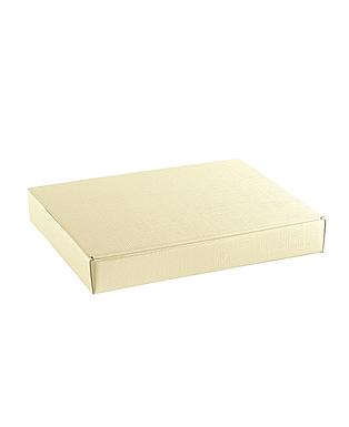 SCATOLA CORNICE SETA AVORIO 330X270X30