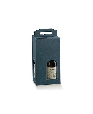 SCATOLA 4 BOT.  JUTA BLU