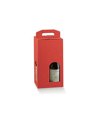 SCATOLA 4 BOT SETA ROSSO